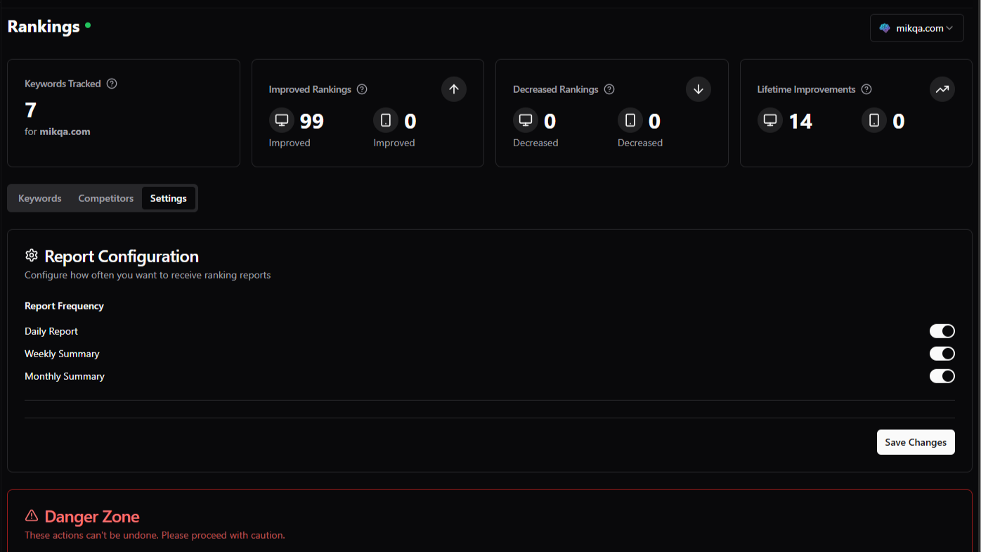 custom reports